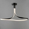 ET2 Lighting Serpentine 1 - Light Semi-Flush Mount in  Black - 3 of 4