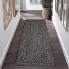 Modern Hallway Runner Rug, Washable Non-Slip Low Pile Carpet, Soft Stain-Resistant Faux Wool Rug for Kitchen, Bedroom - 2 of 4