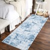 Washable Modern Abstract Rug Non Slip Low Pile Rug Soft Contemporary Throw Floor Cover Foldable Indoor Carpet for Living Room Bedroom Playroom - 4 of 4