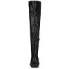 Allegra K Women's Zipped Low Block Heel Over Knee High Fashion Boots - 4 of 4