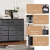 45" Wide TV Stand Dressers with 10 Drawers Fabric Dressers for Bedroom, Modern Chest of Drawers, Lightweight Large Storage Organizer - 4 of 4