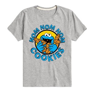Boys' - Sesame Street - Nom Nom Nom Cookies Short Sleeve Graphic T-Shirt - 1 of 4