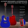 Best Choice Products Beginner Acoustic Electric Guitar Starter Set 41in w/ Wood Cutaway Design, Gig Bag - 4 of 4