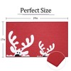 Christmas Doormat Floor Mats Outdoor Indoor Welcome Mat Non-Slip Xmas Deer Door Mat Low Pile Doormats, 17" x 29" - 4 of 4