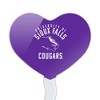 University of Sioux Falls Cougars Logo Heart Love Cupcake Picks Toppers Decoration Set of 6 - 2 of 4