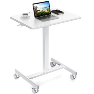 CAVINAS Height Adjustable Mobile Standing Desk with Wheels,28.5-42.5 Inch Rolling Laptop Desk,Ergonomic Workstation for Office & Home - 1 of 4