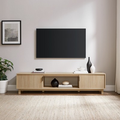 Modern Fluted-Door Minimalist TV Stand for TVs up to 80 inches
