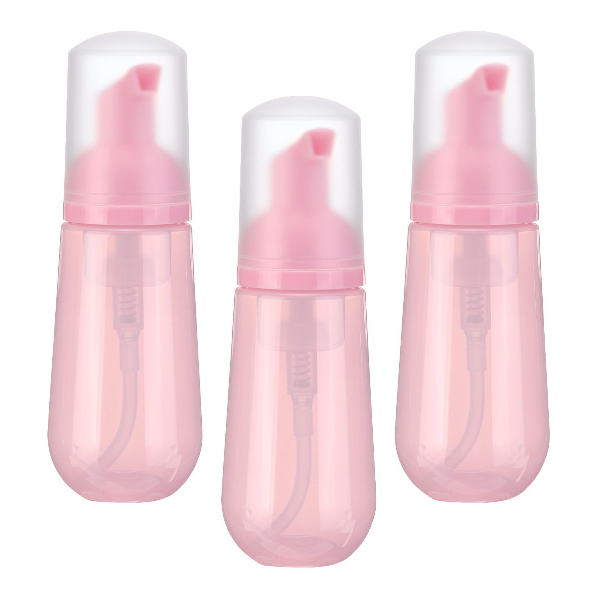Unique Bargains Traveling Pump Foaming Dispensers 3-Pack – Clear Pink