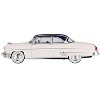 1954 Lincoln Capri Arctic White with Atlantic Blue Top Limited Edition to 3000 pieces 1/64 Die Cast Model Car by Mini GT - 2 of 4