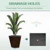 Gulches Set of 3 Stackable Tall Planters - 18", 15.25", 11.75" Indoor & Outdoor Pots with Drainage - 2 of 4