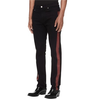 Calvin Klein Mens Striped Slim Fit Jeans