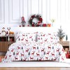 Christmas Sheets Queen, Soft Brushed Microfiber Bed Sheet Set, 16 Inches Deep Pocket Fitted Sheet,Flat Sheet & 2 Pillowcase Winter Holiday Sheets Set - 3 of 4