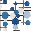 Metal Geometric Overlapping Circle Wall Decor Blue - CosmoLiving by Cosmopolitan: Contemporary Art, Indoor Use, Fully Assembled - 3 of 4