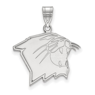 Black Bow Jewelry 10k White Gold Northwestern Wildcats NCAA Large Pendant