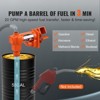 VEVOR Fuel Transfer Pump, 12V DC 20 GPM 1/4 HP, High Flow Cast Iron Gasoline Extractor Pump with Fuel Collection Box Design for Gasoline, Orange - 3 of 4