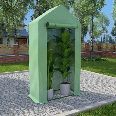 vidaXL Greenhouse Green PE mesh fabric Small Durable Greenhouse