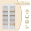 Kumasinova 2-Piece 72"H Vintage Bookcase Set with Adjustable Shelves, Free Standing 5 Tier Wood Grain Bookshelves,Farmhouse Two-Tone Storage Cabinet - 3 of 4