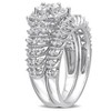 EVERLY JEWELRY | Sterling Silver 7/8 CT TDW Diamond Halo 2-Piece Bridal Ring Set - 2 of 4