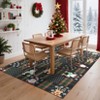 Christmas Area Rug Festival Winter Decorations Rugs Soft Washable Santa Claus Reindeer Snowman Pattern Rug - 3 of 4