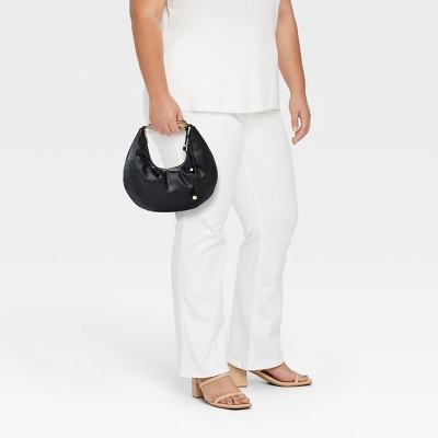 Metal Handle Crescent Handbag - A New Day' - image 2