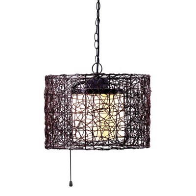 Outdoor Pendant Light Kenroy Bronze Metal