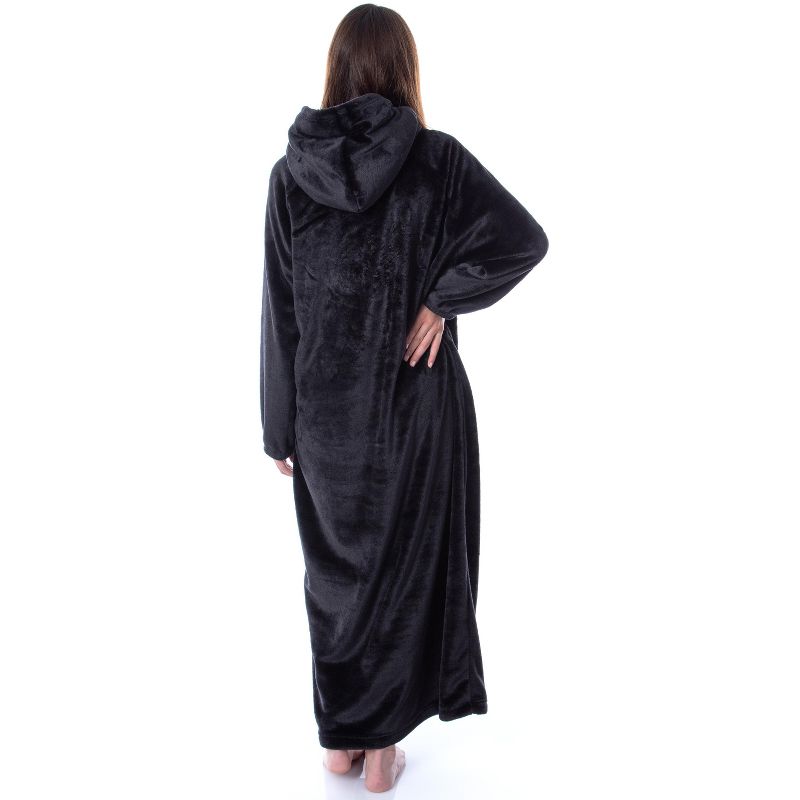 Harry Potter Hogwarts Adults Wearable Blanket Pullover Robe Mens' Womens' Black, 3 of 6