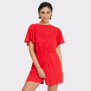 Women's Tie Back Romper - LSCN by LASCANA - 1 of 4