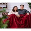 Chanasya Faux Fur Embossed Fuzzy Throw Blanket - 4 of 4