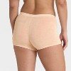 Women's Modal Blend Boy Shorts Underwear - Auden™ Heathered Oatmeal - 2 of 4