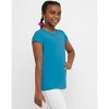 Hanes Essentials Girls' Cotton T-Shirt, 2-Pack - 4 of 4