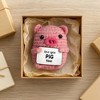 Pavilion Gift Company - Pig - Crocheted Mini - Stuffed Animals - 4 of 4