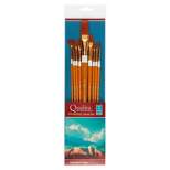 Creative Mark Qualita Gold Long Handle Value Brush Set Of 9 - Burnt Orange