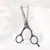 Unique Bargains Adjustable Hair Cutting Scissors Silver Tone Black 1 Set - image 4 of 4