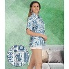 LA LEELA Women's Button Down Blouses Beach Summer Button Up Short Sleeve Tropical Vacation Hawaiian Shirts Coverup Blouses for Women - 4 of 4