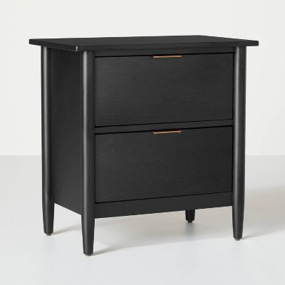 2 Drawer Modern Wood Nightstand - Hearth & Hand™ with Magnolia