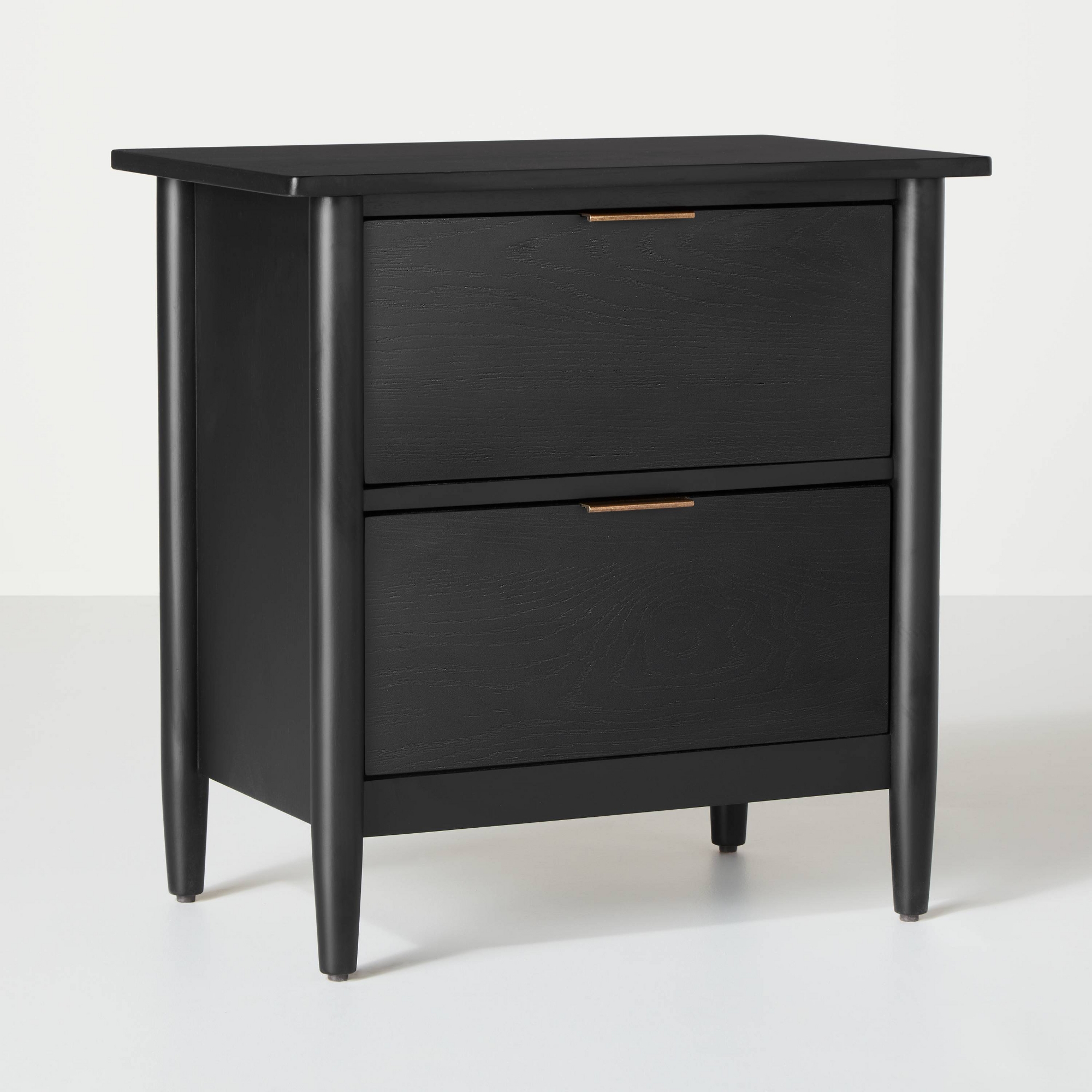 Wood Nightstands with Drawers Black - Hearth & Hand™ with Magnolia