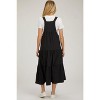 Pinkblush Black Button Sling Tiered Maternity Midi Dress - 3 of 4