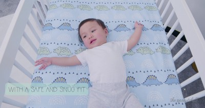 thumbnail image 2 of Blue Dino 5-Piece Baby Crib Bedding Set – Includes Fitted Sheets, Quilt, Blanket & Bed Skirt For Boys Nursery 2 of 8