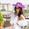 Juvolicious Pink Cowgirl Hat - Sparkly Metallic Pink Cowboy Hat for  Halloween, Birthday, Cosplay, Bachelorette Party (Adult Size)