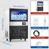 Acekool Commercial Ice Maker Machine, 130Lbs/24H with 27Lbs Storage Bin, Clear Ice Cubes & Automatic Cleaning for Restaurants and Home - 4 of 4