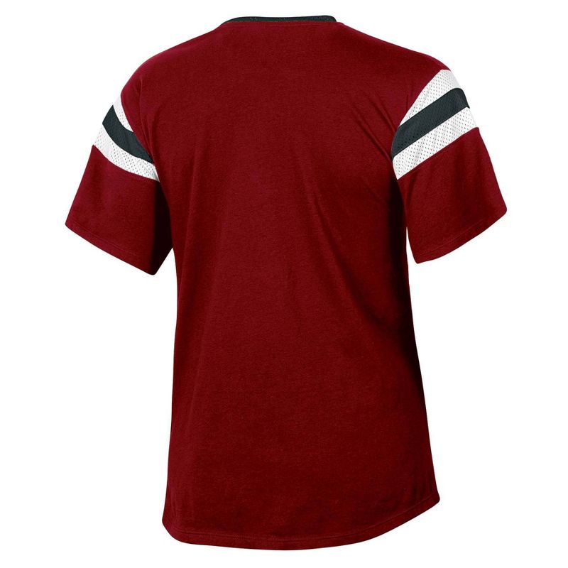 NCAA South Carolina Gamecocks Women&#39;s Short Sleeve Stripe T-Shirt, 2 of 4