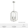 Zoanne 14" 4-Light Pendant Brushed Nickel Glam Ceiling Light for Indoor Use - 4 of 4