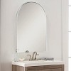 MAYEERTY 20"x30" Metal Decorative Wall Mirror Framed Arched for Wall Silver - 4 of 4