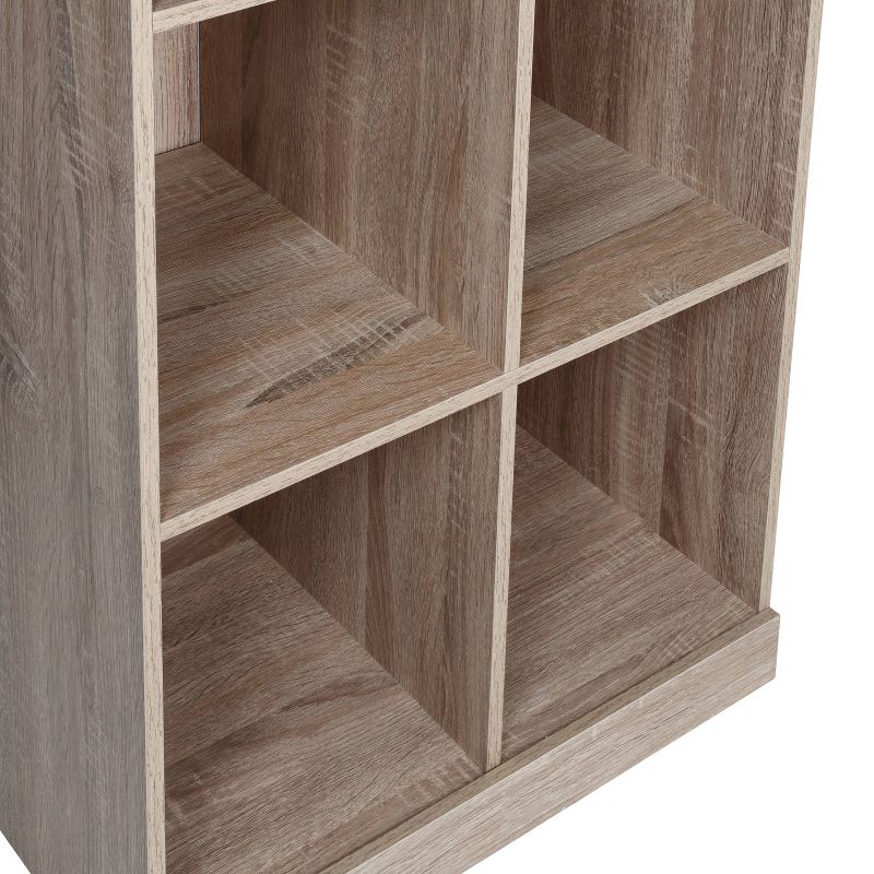 Honey-Can-Do 6 Compartment Divided Cube Cabinet Oak, 3 of 10