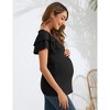 Maternity Tops Women's Flying Stylish T Shirt - 2 of 4
