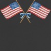 Rerun Island Women's Amercian Flag And Bow Americana 4Th Of July Short Sleeve Graphic Cotton Retro Vintage Ranger Baby Tee - Caviar White S - 2 of 4