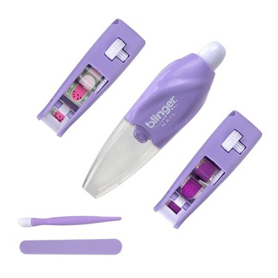 blinger Nail Wand - Watermelon & Purple Glitter