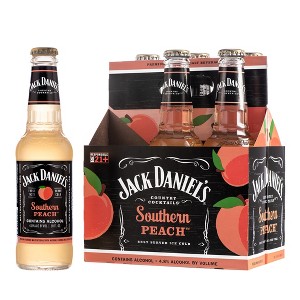 Jack Daniel's Southern Peach Country Cocktails - 6pk/10 fl oz Bottles - 1 of 4