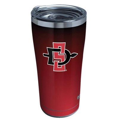 NCAA San Diego State Aztecs 20oz Ombre Stainless Steel Tumbler with Lid