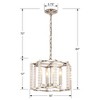 Crystorama Lighting Carson 4 - Light Chandelier in  Polished Nickel - 3 of 4